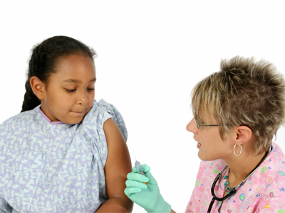 Child Getting Injection