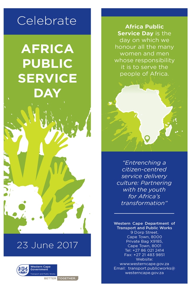 day sport national celebrated Africa   Public Cape Day 2017 Government Western Service