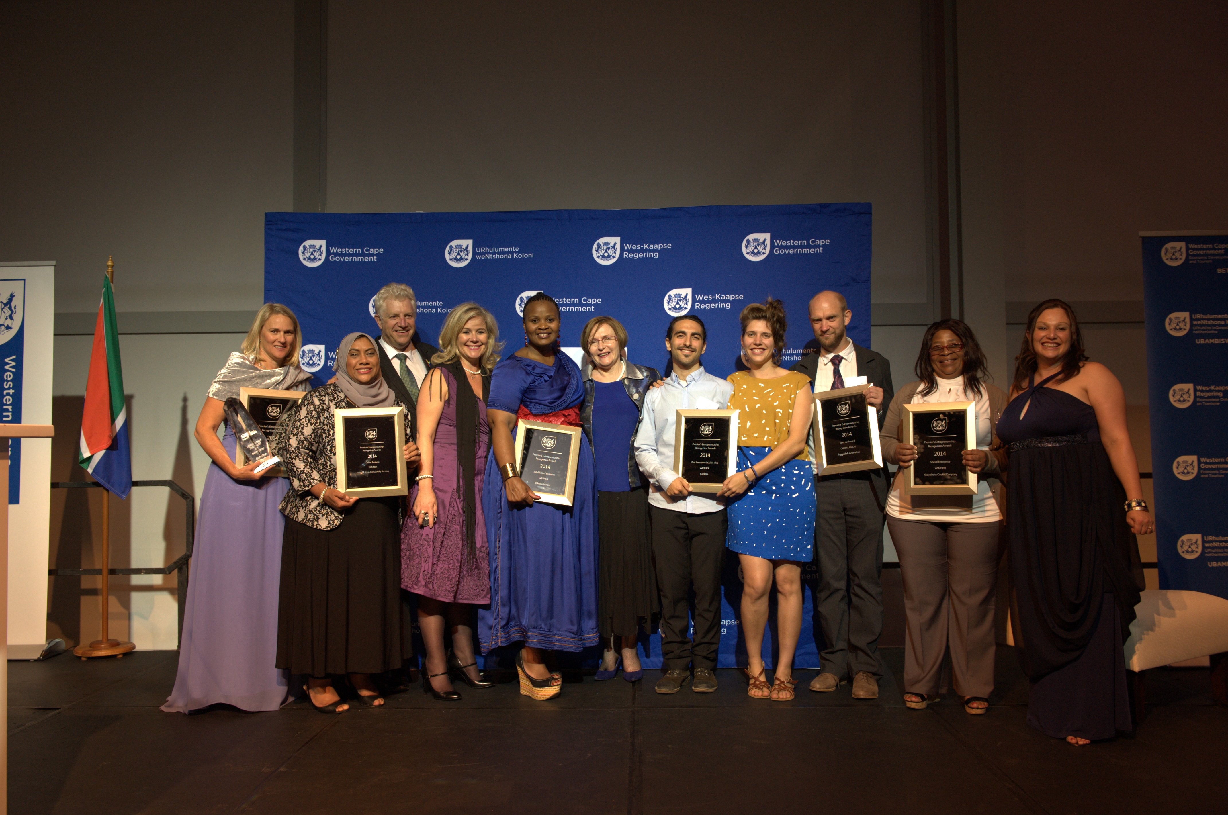 The winners of the 2014 Premier's Entrepreneurship Recognition Awards.