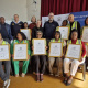 Group photo of Grabouw GBV ambassadors with MEC Jaco Londt and MEC Anroux Marais.