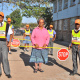 Ms Paulsen with her scholar patrol team.