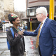 Before going about the formal business of the day, Premier Winde spent some time engaging with citizens.