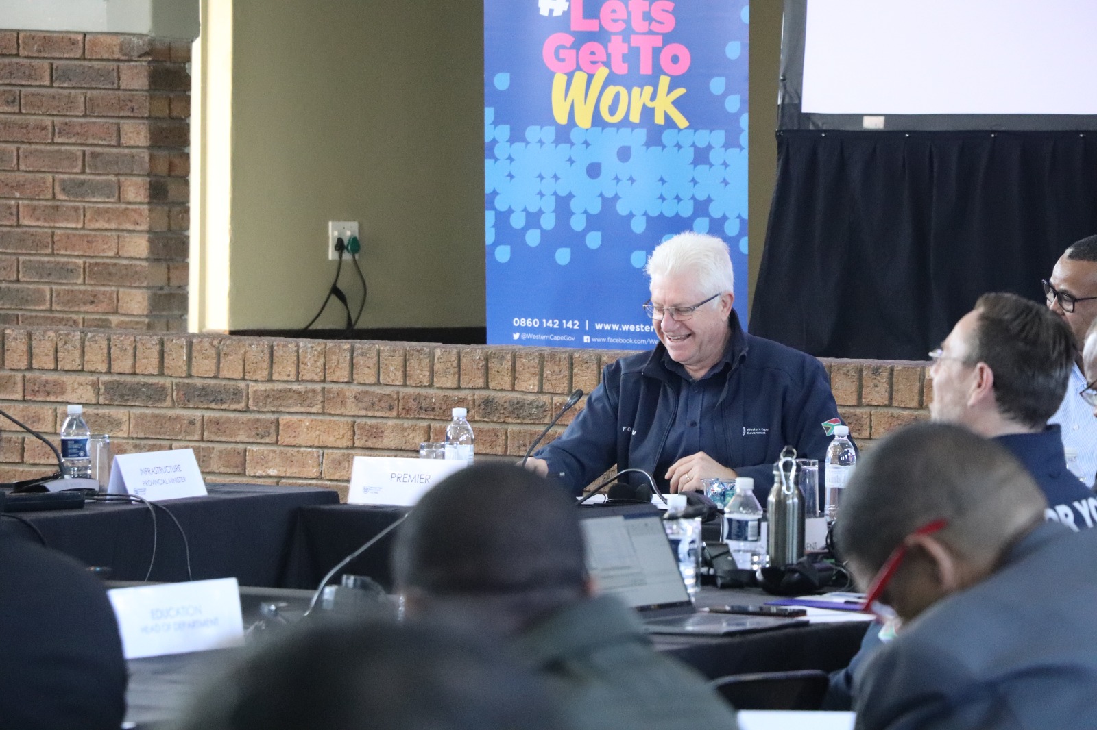 Premier Winde chairs the first PCF for the 7th administration alongside Director-General, Dr. Harry Malila.