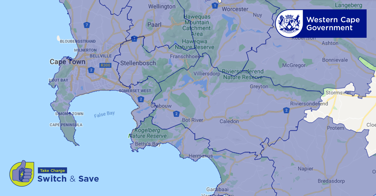 Solar PV Tariffs Map | Western Cape Government